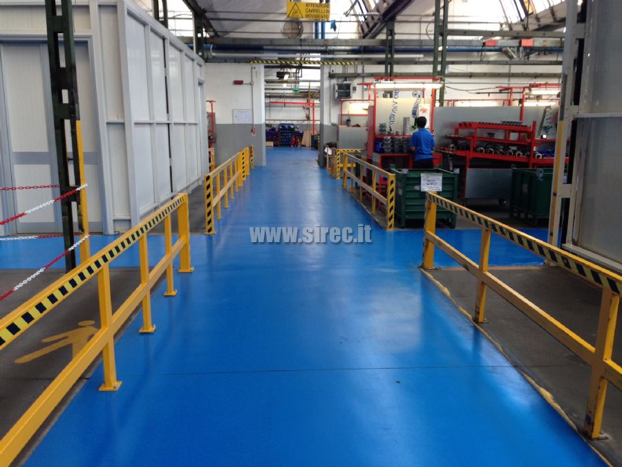 Resin floor spatula Epoxibeton plant Casalmaggiore